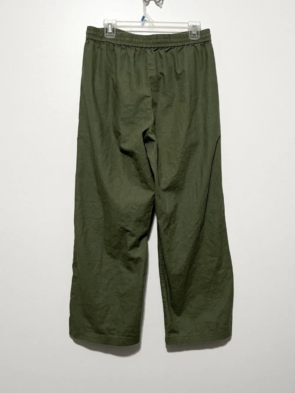 J Crew Womens Wide Leg Linen Blend Pants 8 Green Indie Boho Herbalist Granola - Picture 2 of 7